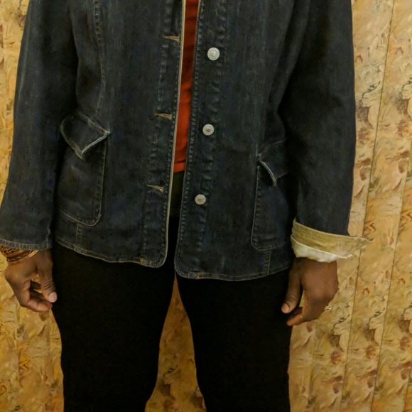 Liz Claiborne Jean blazer - Picture 2 of 5